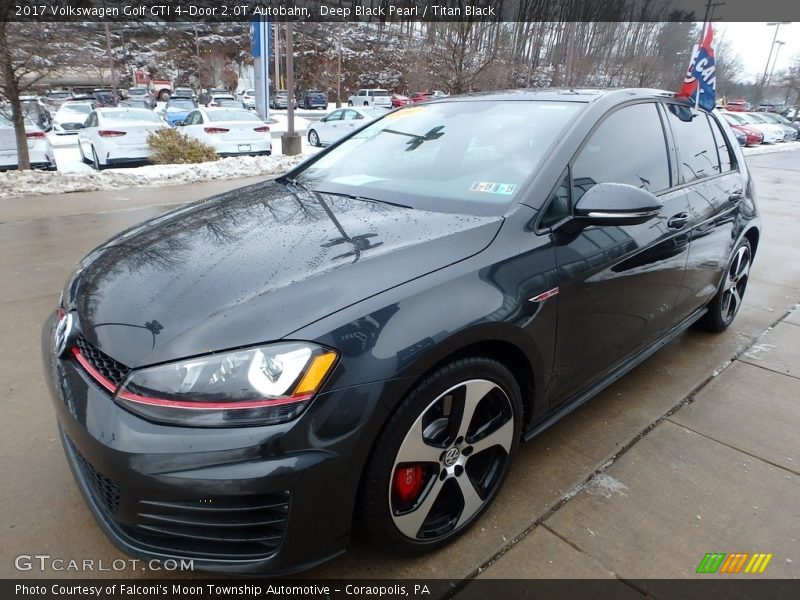 Deep Black Pearl / Titan Black 2017 Volkswagen Golf GTI 4-Door 2.0T Autobahn