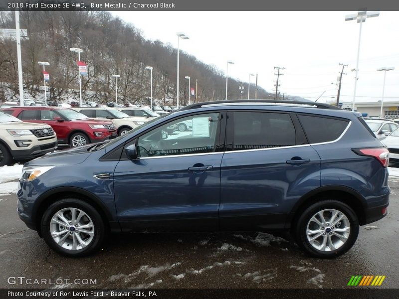 Blue Metallic / Charcoal Black 2018 Ford Escape SE 4WD