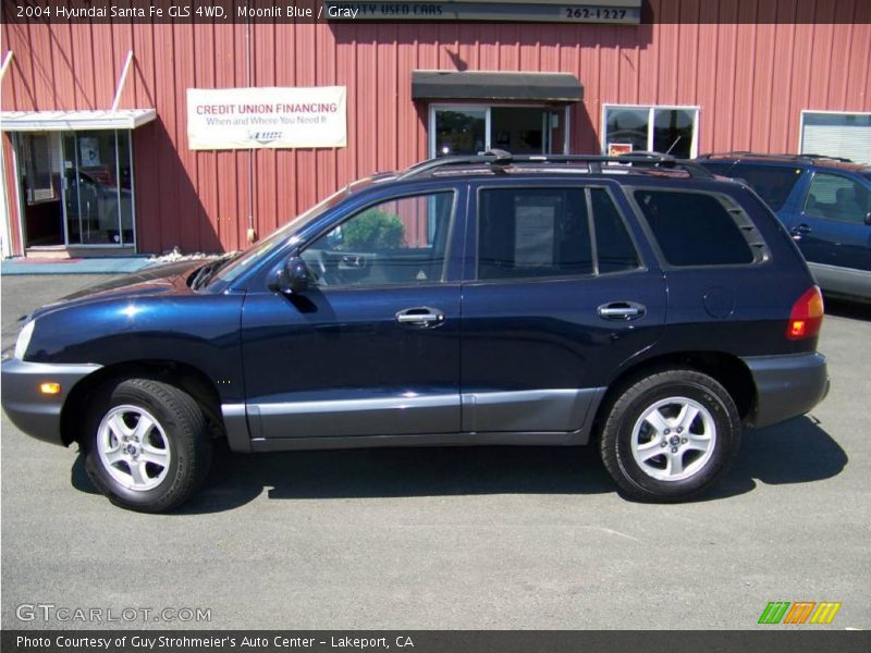 Moonlit Blue / Gray 2004 Hyundai Santa Fe GLS 4WD