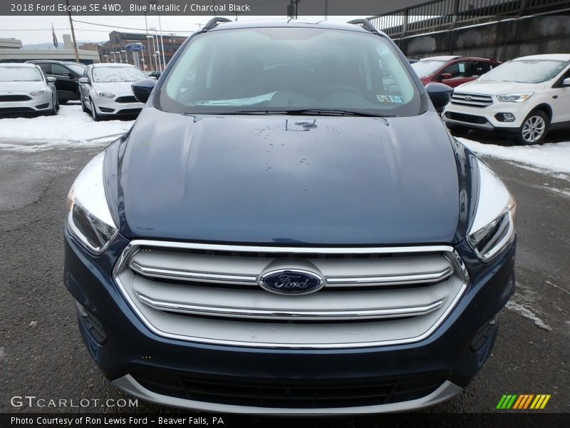 Blue Metallic / Charcoal Black 2018 Ford Escape SE 4WD