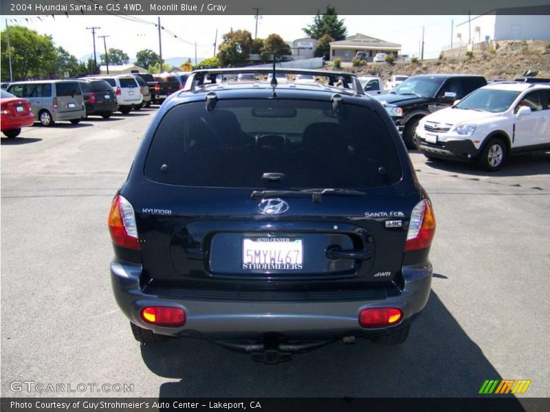 Moonlit Blue / Gray 2004 Hyundai Santa Fe GLS 4WD