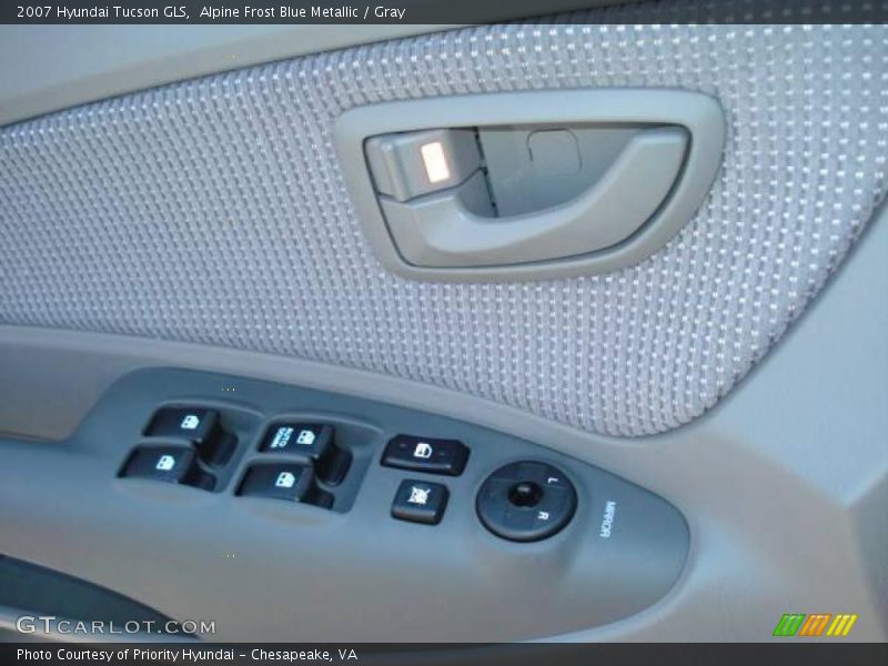 Alpine Frost Blue Metallic / Gray 2007 Hyundai Tucson GLS