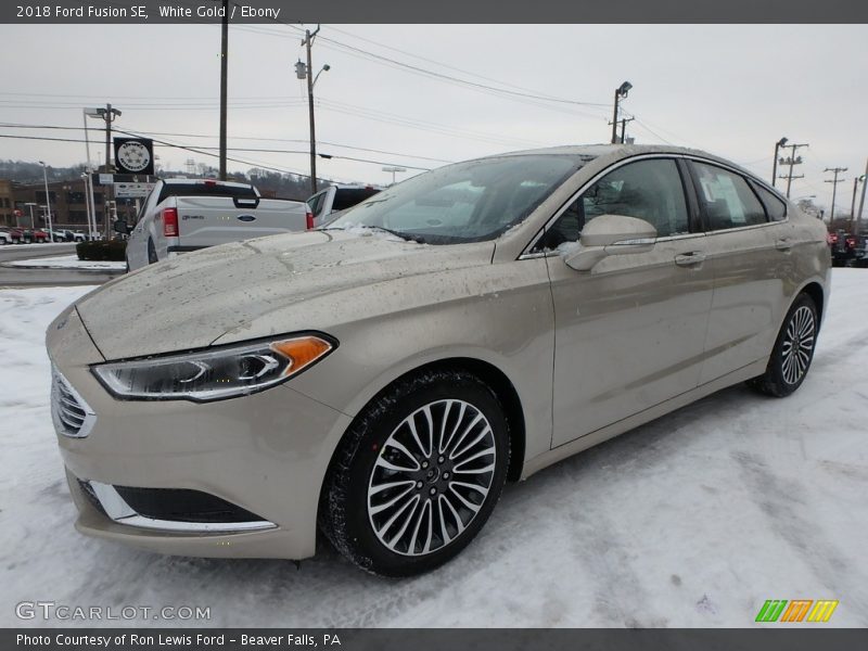 White Gold / Ebony 2018 Ford Fusion SE
