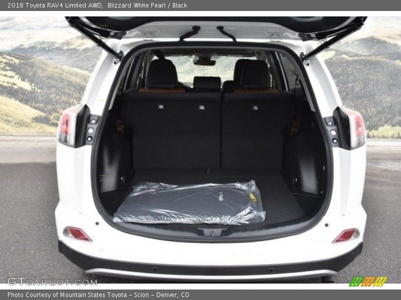 Blizzard White Pearl / Black 2018 Toyota RAV4 Limited AWD