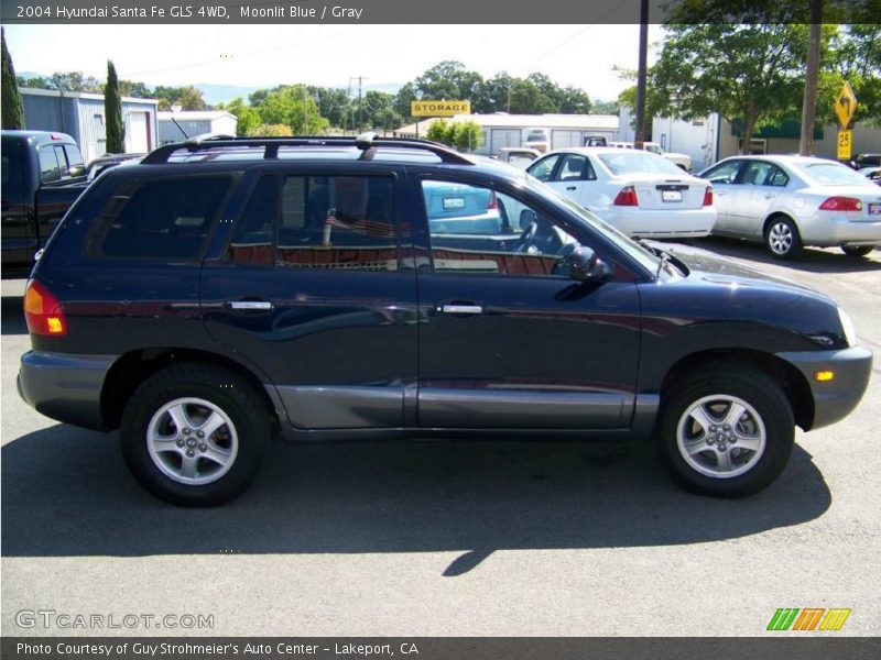 Moonlit Blue / Gray 2004 Hyundai Santa Fe GLS 4WD