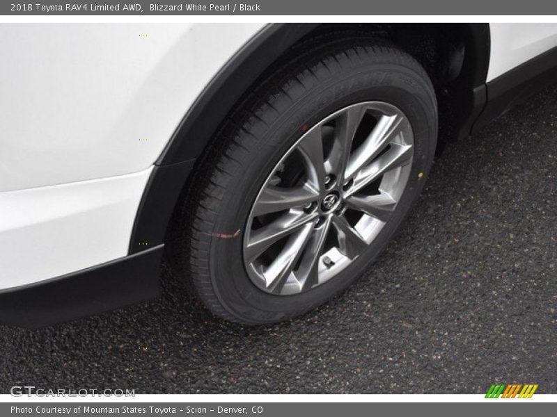 Blizzard White Pearl / Black 2018 Toyota RAV4 Limited AWD