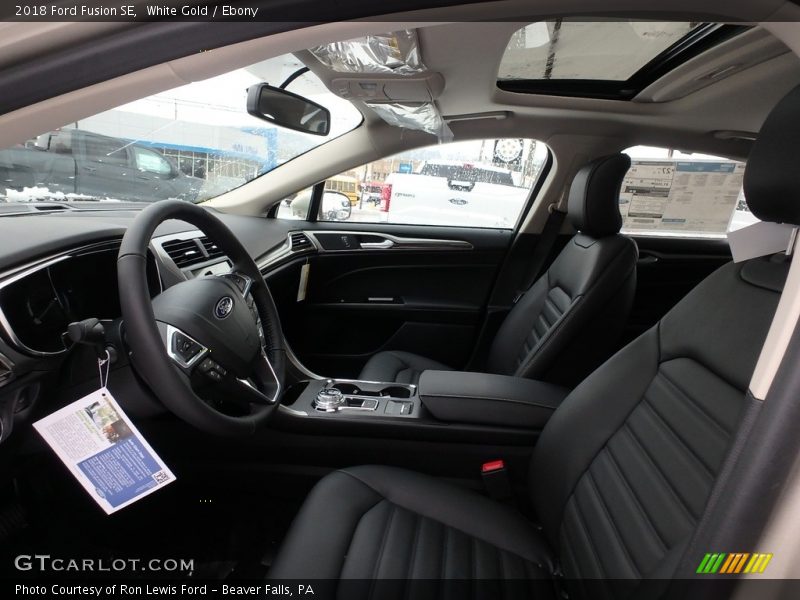 White Gold / Ebony 2018 Ford Fusion SE