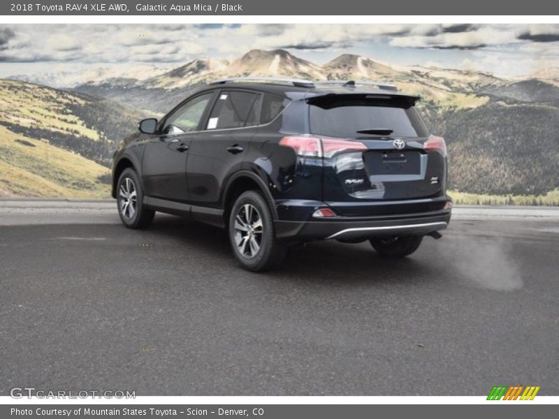 Galactic Aqua Mica / Black 2018 Toyota RAV4 XLE AWD