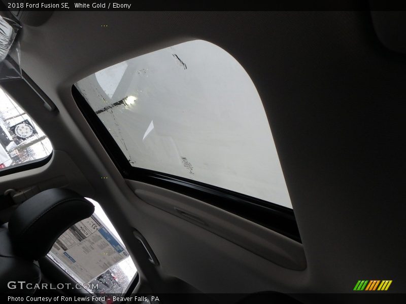 White Gold / Ebony 2018 Ford Fusion SE