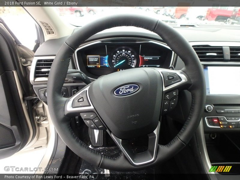 White Gold / Ebony 2018 Ford Fusion SE