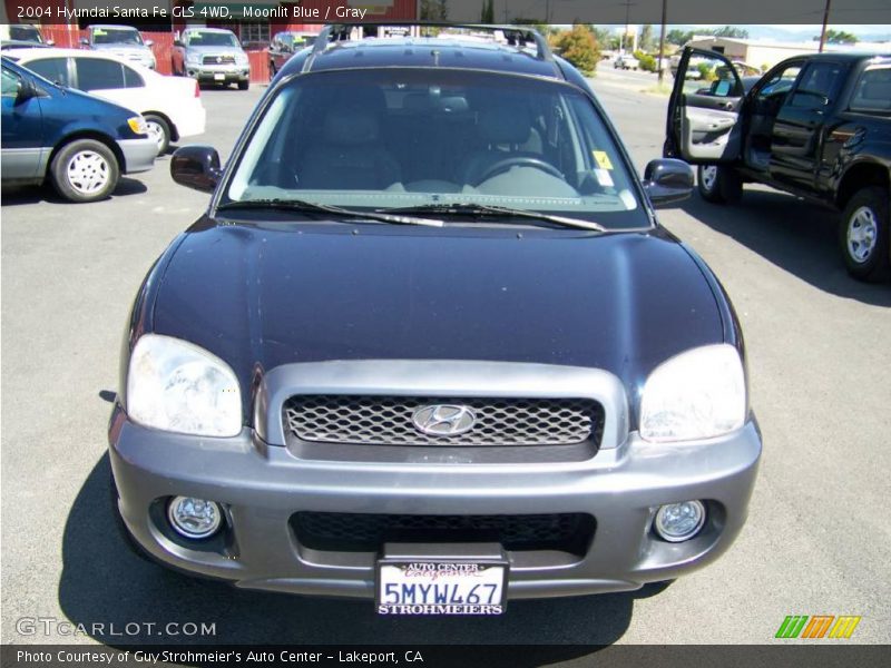 Moonlit Blue / Gray 2004 Hyundai Santa Fe GLS 4WD