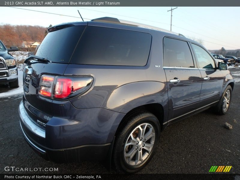 Atlantis Blue Metallic / Light Titanium 2013 GMC Acadia SLT AWD