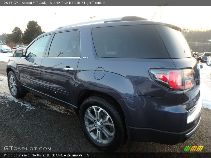 Atlantis Blue Metallic / Light Titanium 2013 GMC Acadia SLT AWD