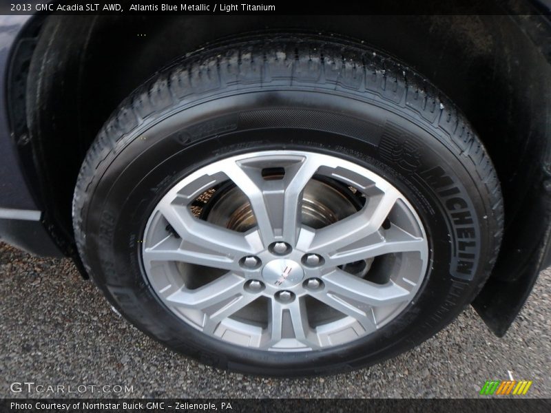 Atlantis Blue Metallic / Light Titanium 2013 GMC Acadia SLT AWD