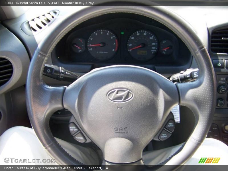 Moonlit Blue / Gray 2004 Hyundai Santa Fe GLS 4WD