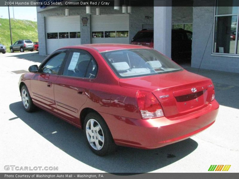 Crimson Dark Red / Gray 2004 Hyundai Elantra GLS Sedan