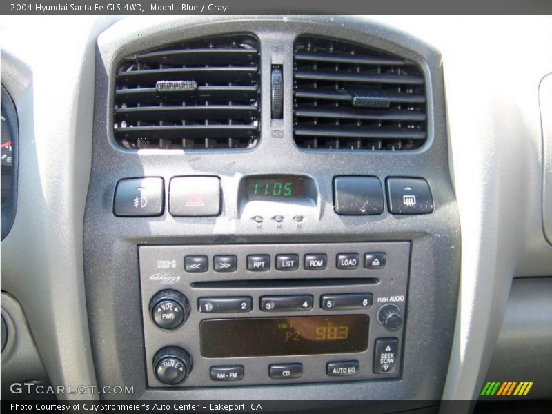 Moonlit Blue / Gray 2004 Hyundai Santa Fe GLS 4WD