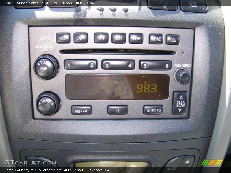 Moonlit Blue / Gray 2004 Hyundai Santa Fe GLS 4WD