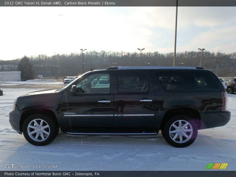 Carbon Black Metallic / Ebony 2012 GMC Yukon XL Denali AWD