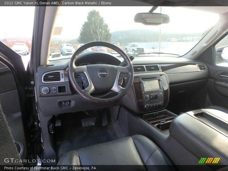 Carbon Black Metallic / Ebony 2012 GMC Yukon XL Denali AWD