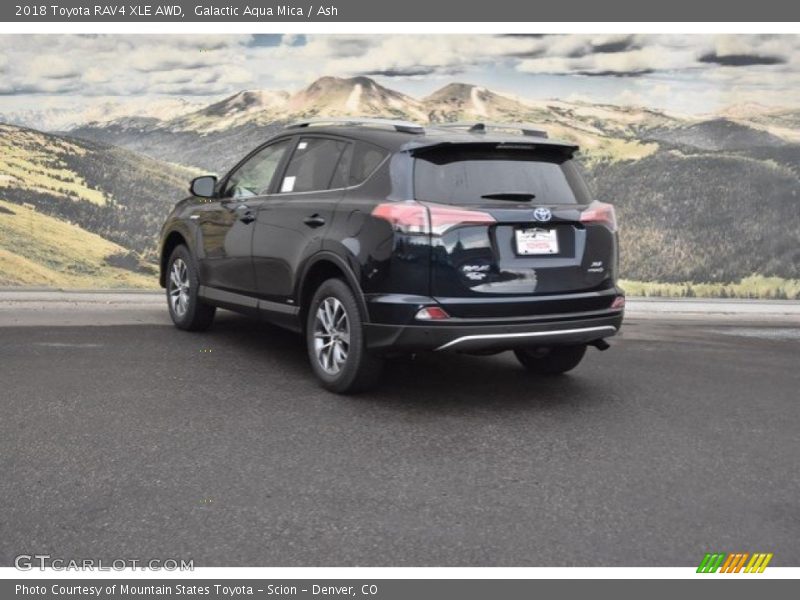 Galactic Aqua Mica / Ash 2018 Toyota RAV4 XLE AWD