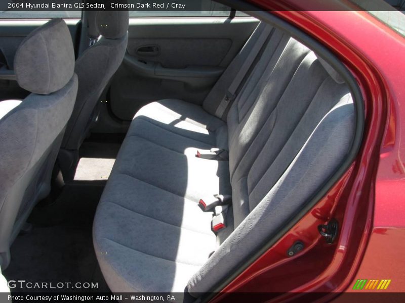 Crimson Dark Red / Gray 2004 Hyundai Elantra GLS Sedan