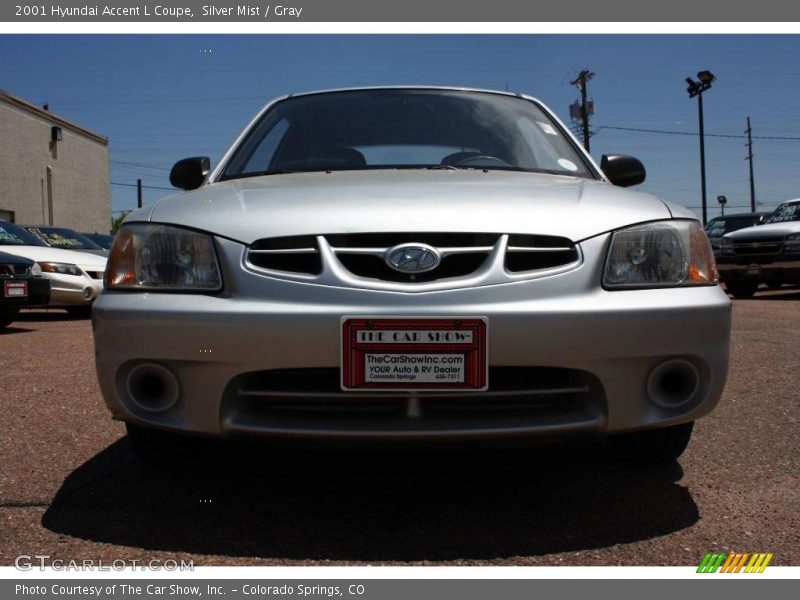 Silver Mist / Gray 2001 Hyundai Accent L Coupe