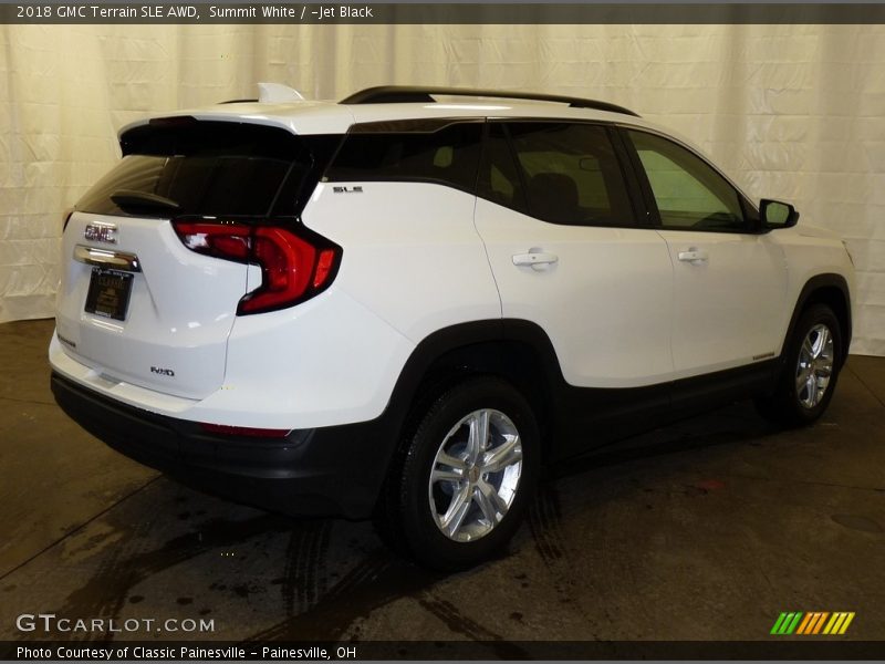 Summit White / ­Jet Black 2018 GMC Terrain SLE AWD