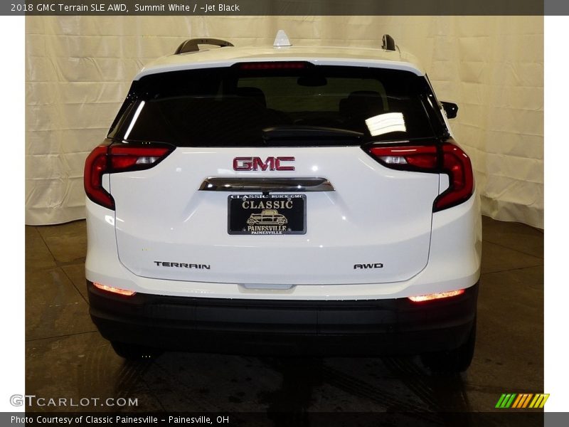 Summit White / ­Jet Black 2018 GMC Terrain SLE AWD