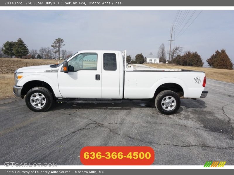 Oxford White / Steel 2014 Ford F250 Super Duty XLT SuperCab 4x4