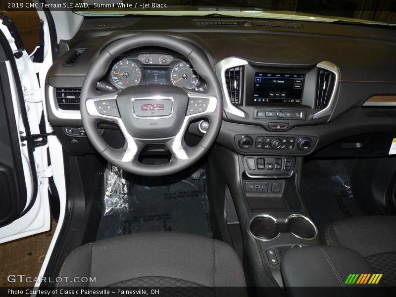 Summit White / ­Jet Black 2018 GMC Terrain SLE AWD
