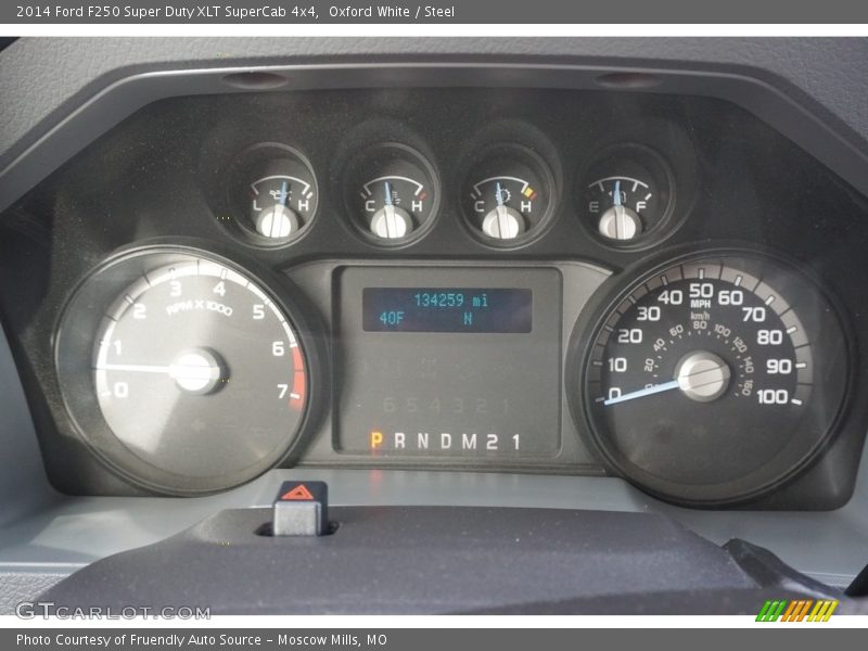 Oxford White / Steel 2014 Ford F250 Super Duty XLT SuperCab 4x4