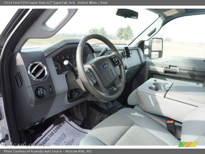 Oxford White / Steel 2014 Ford F250 Super Duty XLT SuperCab 4x4