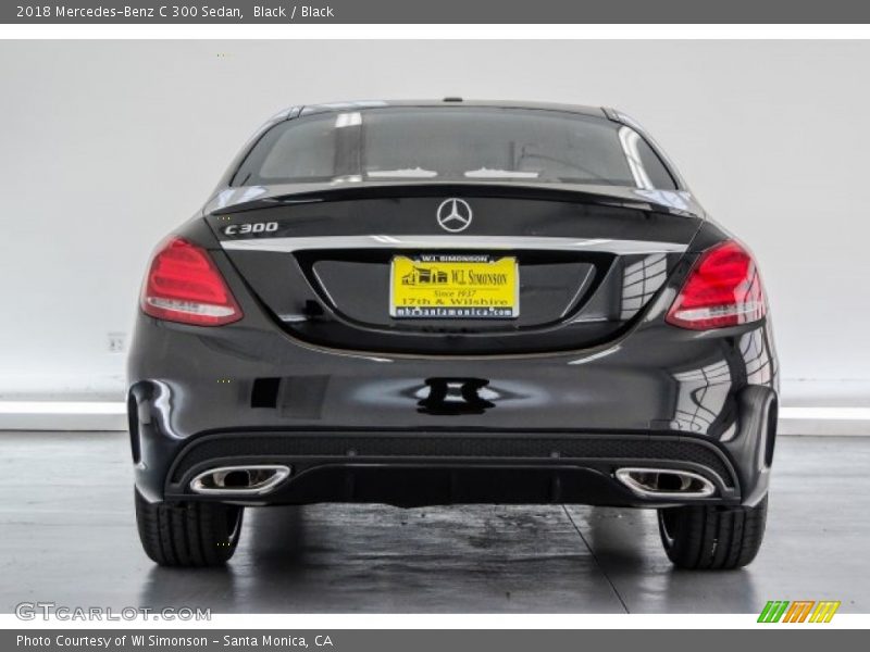 Black / Black 2018 Mercedes-Benz C 300 Sedan