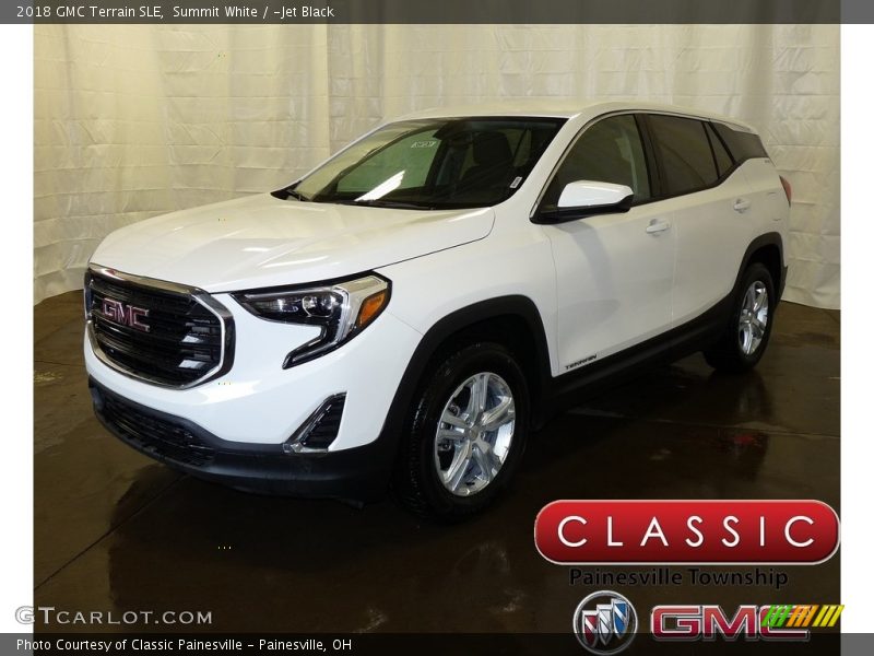Summit White / ­Jet Black 2018 GMC Terrain SLE