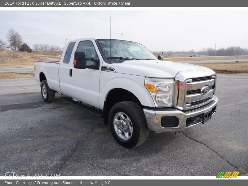 Oxford White / Steel 2014 Ford F250 Super Duty XLT SuperCab 4x4