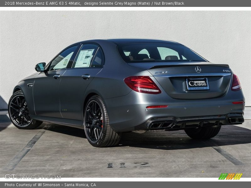 designo Selenite Grey Magno (Matte) / Nut Brown/Black 2018 Mercedes-Benz E AMG 63 S 4Matic