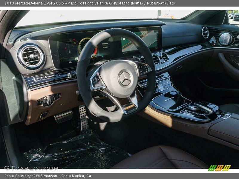 designo Selenite Grey Magno (Matte) / Nut Brown/Black 2018 Mercedes-Benz E AMG 63 S 4Matic