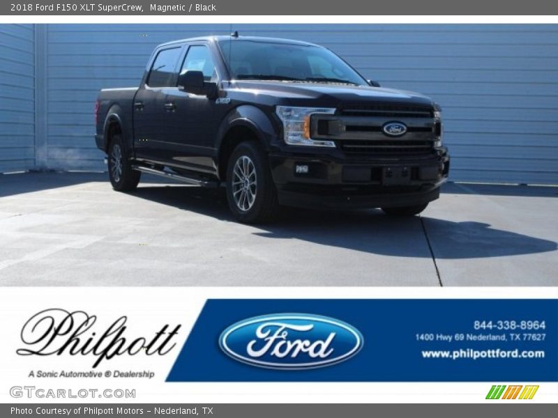 Magnetic / Black 2018 Ford F150 XLT SuperCrew