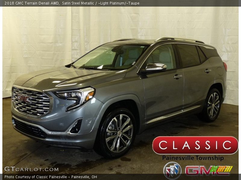Satin Steel Metallic / ­Light Platinum/­Taupe 2018 GMC Terrain Denali AWD