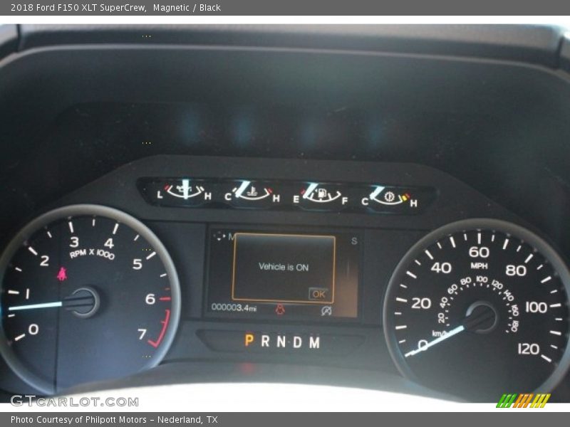 Magnetic / Black 2018 Ford F150 XLT SuperCrew