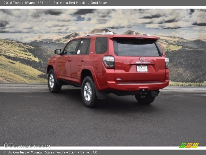 Barcelona Red Metallic / Sand Beige 2018 Toyota 4Runner SR5 4x4