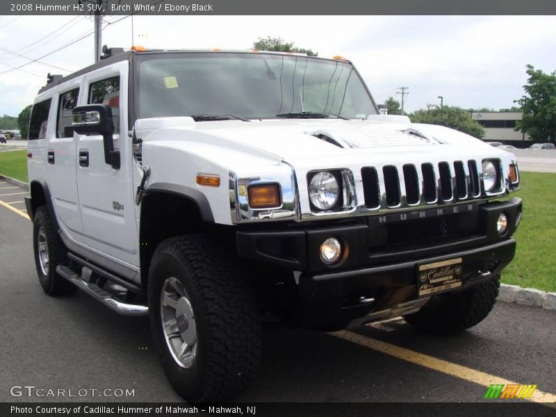 Birch White / Ebony Black 2008 Hummer H2 SUV