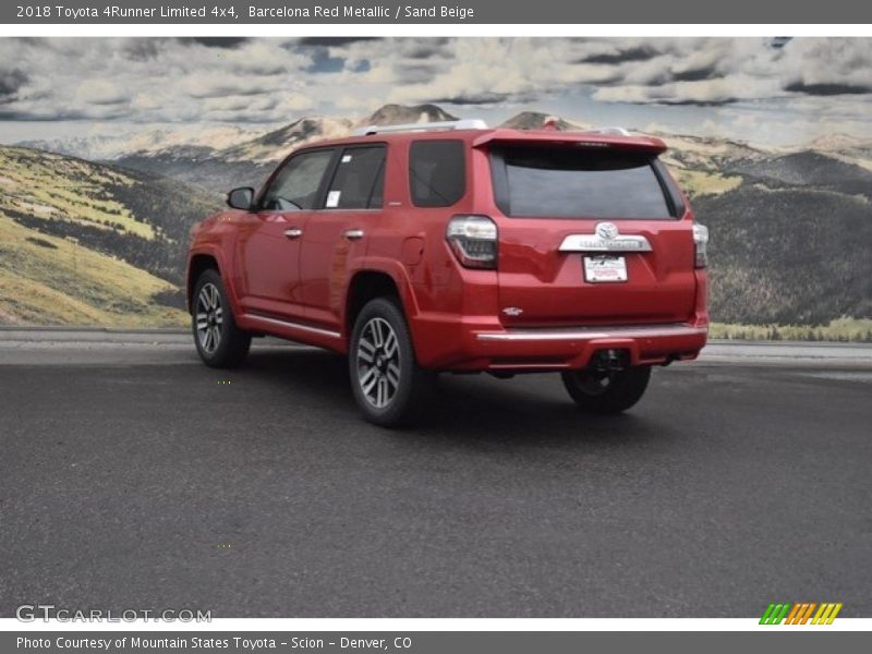 Barcelona Red Metallic / Sand Beige 2018 Toyota 4Runner Limited 4x4