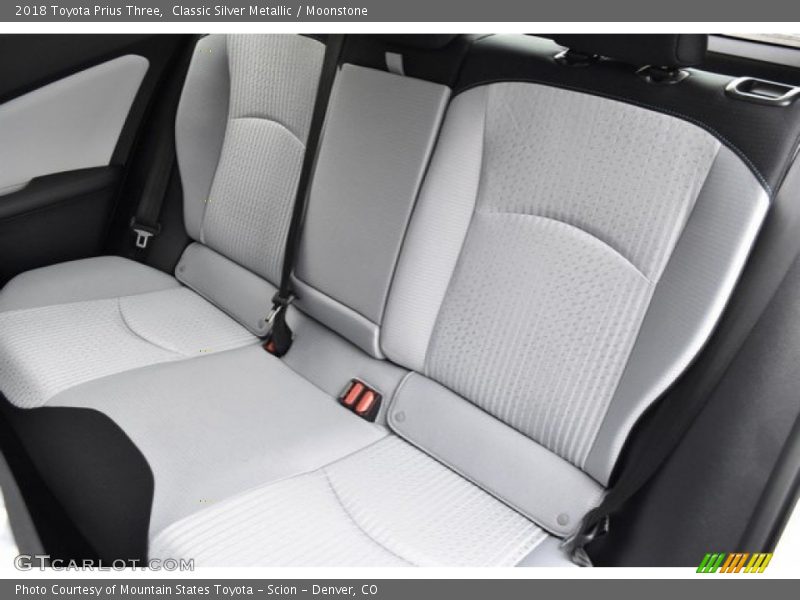 Rear Seat of 2018 Prius Three