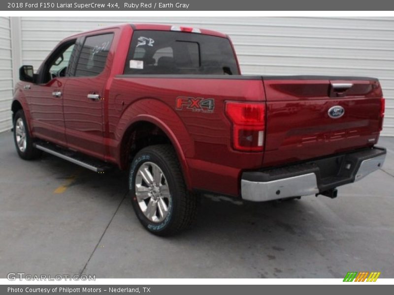 Ruby Red / Earth Gray 2018 Ford F150 Lariat SuperCrew 4x4