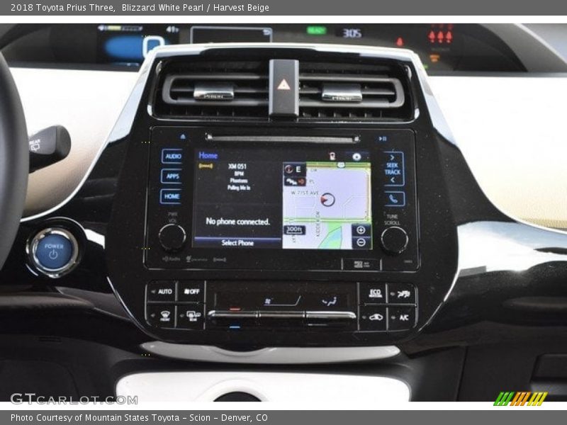 Navigation of 2018 Prius Three