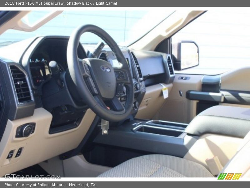 Shadow Black / Light Camel 2018 Ford F150 XLT SuperCrew