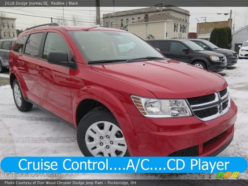 Redline / Black 2018 Dodge Journey SE