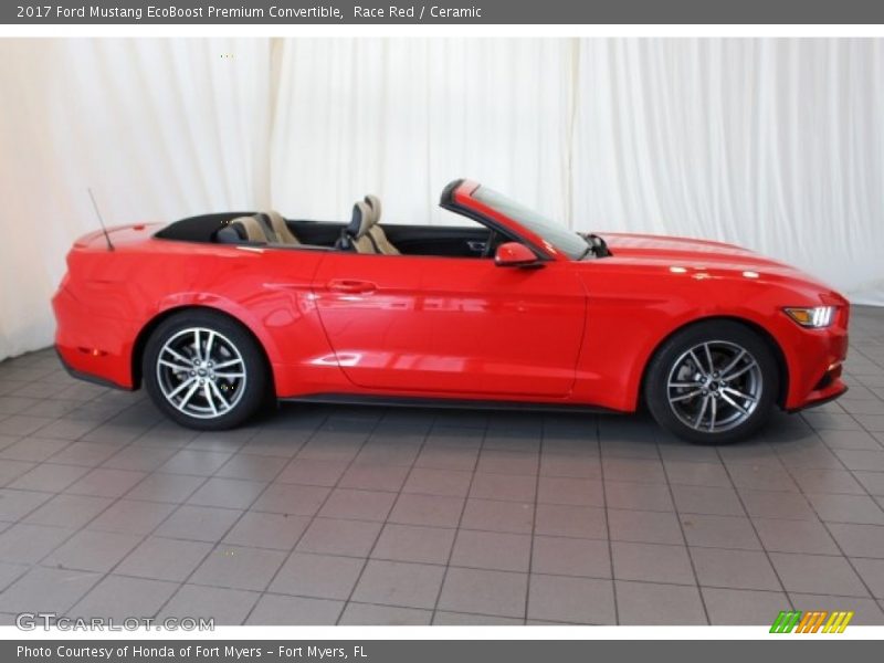 Race Red / Ceramic 2017 Ford Mustang EcoBoost Premium Convertible